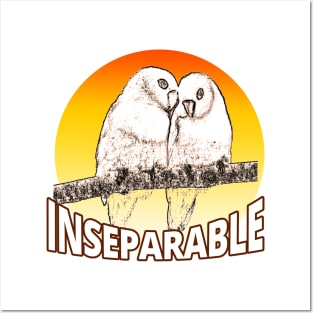 Inseparable Love Birds - Couples and Lovers Posters and Art